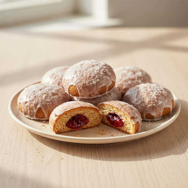 Raspberry Filled Gingerbread Cookies, 360g