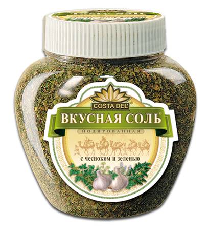 Iodized Salt with Garlic &amp; Herbs, 400g