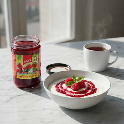 Crushed Raspberries with Sugar, 350g