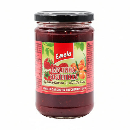 Raspberry & Sea Buckthorn Crushed with Sugar, 350g