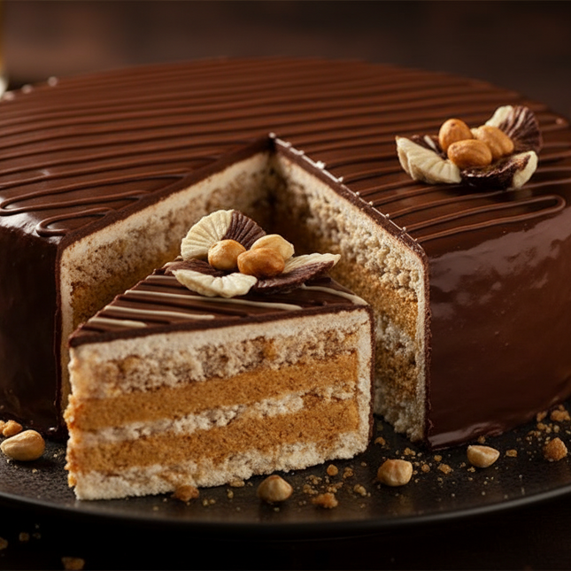 Ореховый хрупкий пирог, 450 г