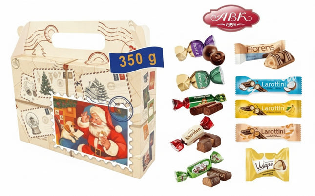 Набор шоколадных конфет разных сортов, 350 г.