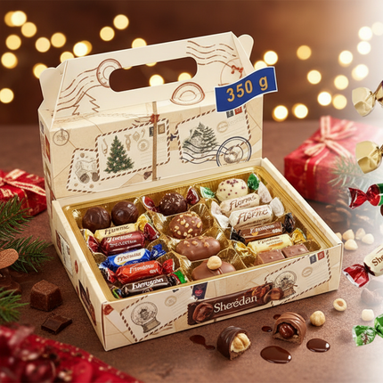 Набор шоколадных конфет разных сортов, 350 г.