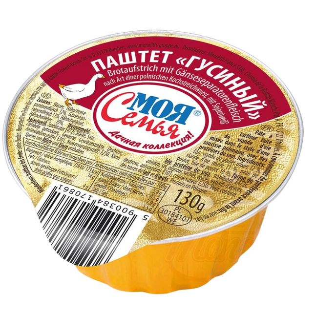 Spread with goose meat, 130 g