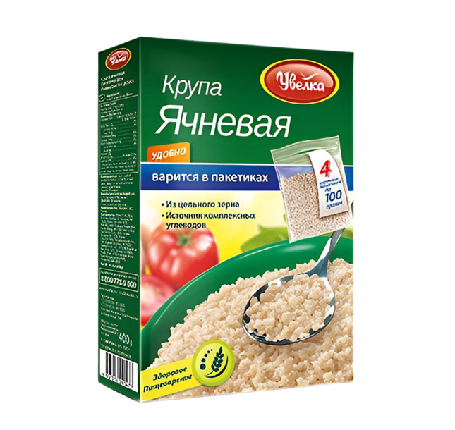 Ячменные крупы в кулинарных пакетах 5 x 80г, 400г