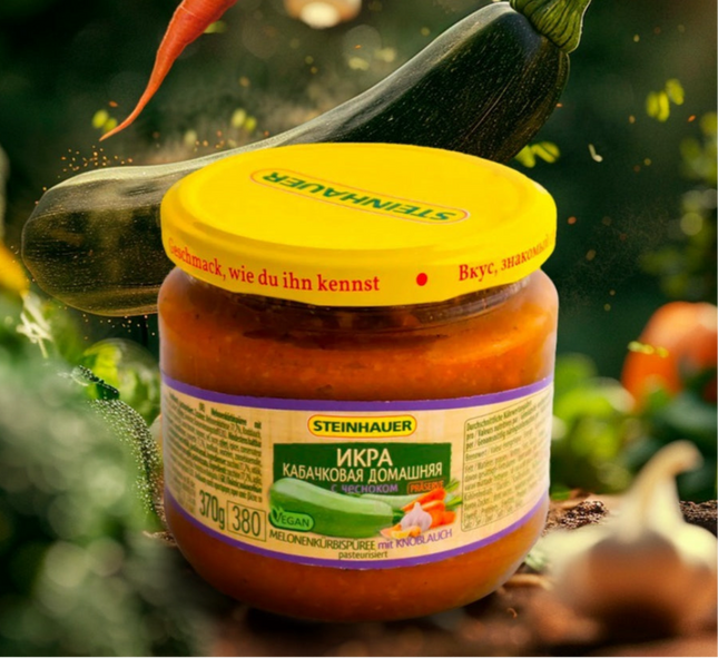 Salade, Pâte de Courge "Ikra Kabachkovaya Domashnaya", 380g