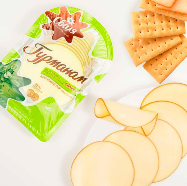 Cheese "Gurman" 45% fat, sliced, 180 g