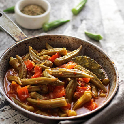 Okra pickled, 450 g