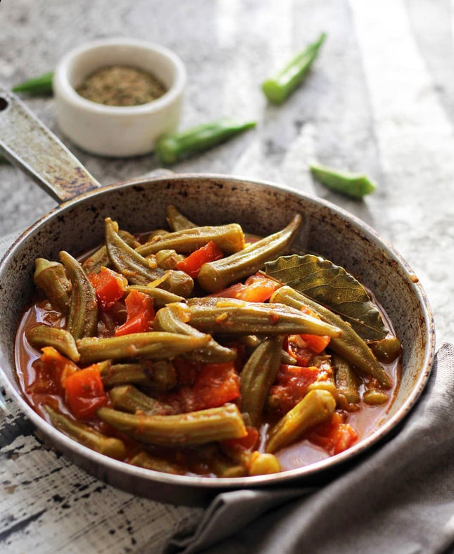 Okra pickled, 450 g