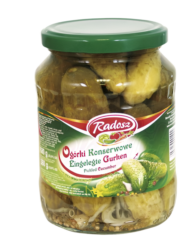Pickled cucumbers "Ogorki konserwowe", 720 ml.