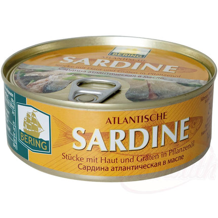 Sardines de l'Atlantique à l'huile, 240g