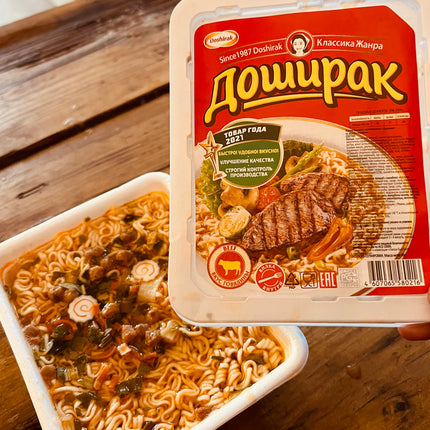 Doshirak Noodles/tray/beef, 90g