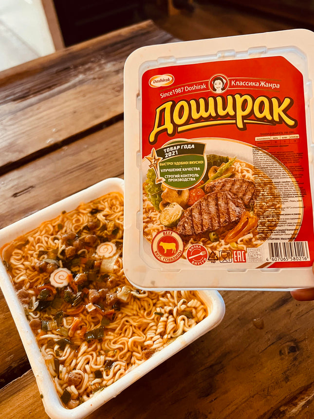 Doshirak Noodles/tray/beef, 90g