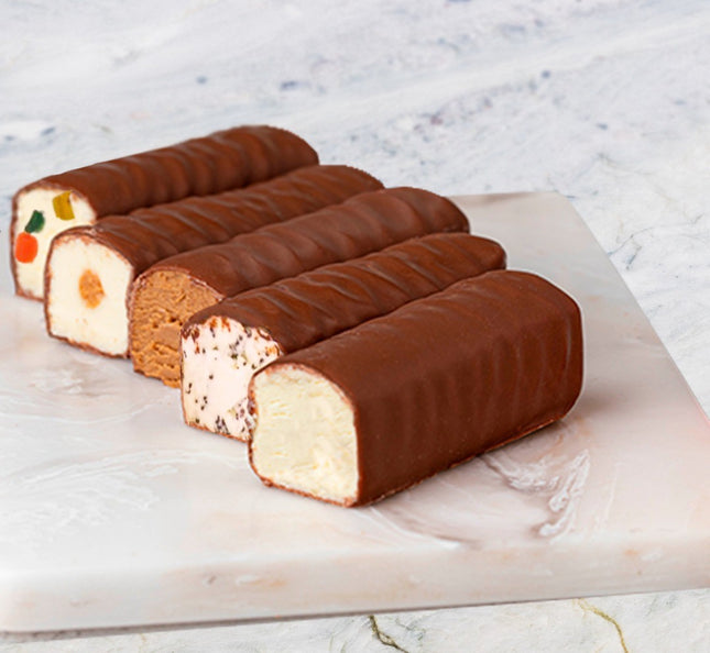 Frozen vanilla-flavored cream cheese bar