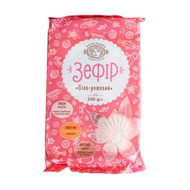 Zephyr white-pink, 240g