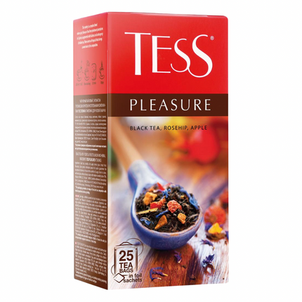 Black tea with apple and rosehip flavor "TESS Pleasure"