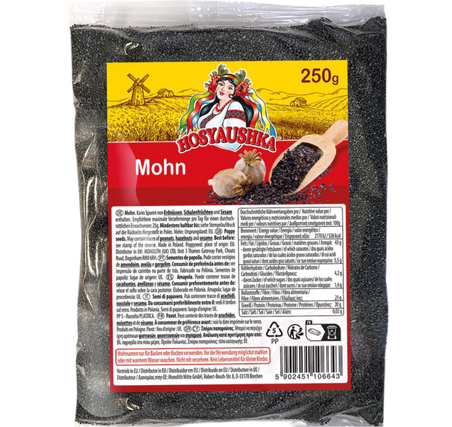 Poppy seeds, 250 g