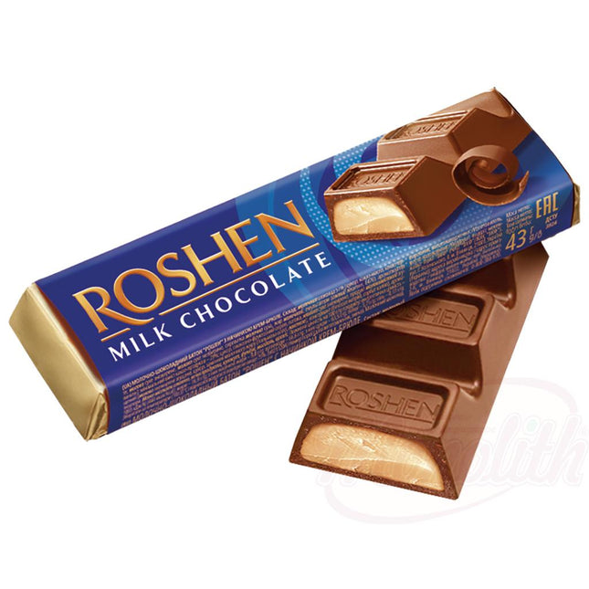 "Batonchik" Milk chocolate bar with crème brûlée flavored cream filling