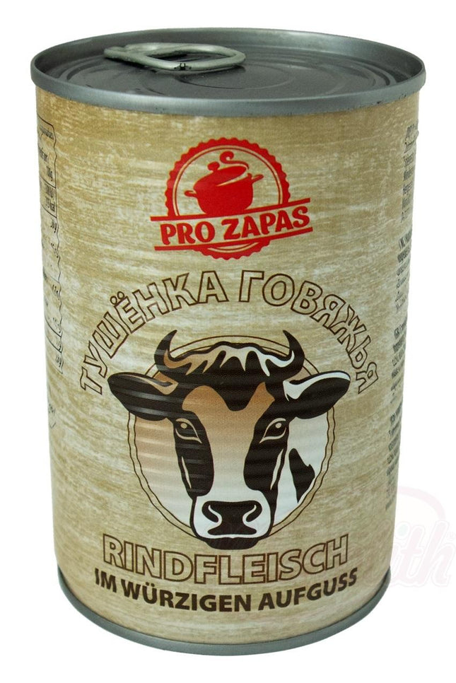 Canned beef meat "Tushenka", 400g