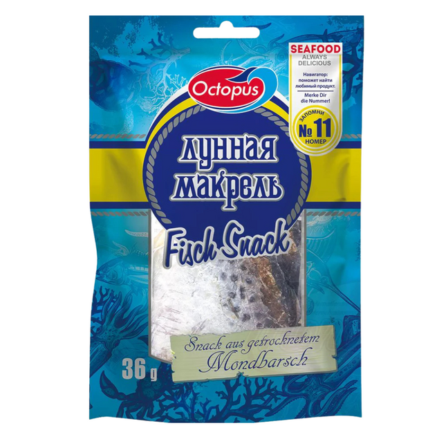 Snack made from East Asian sunfish