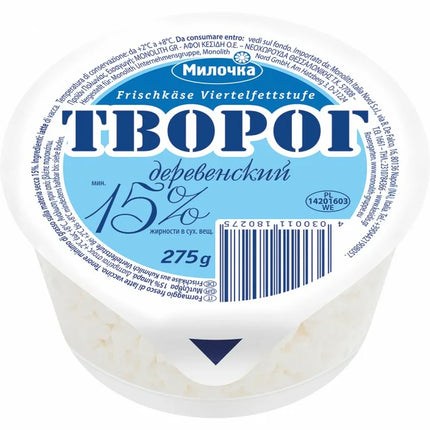 Cottage cheese "Tworog Derewenskij" 15%, 275 g