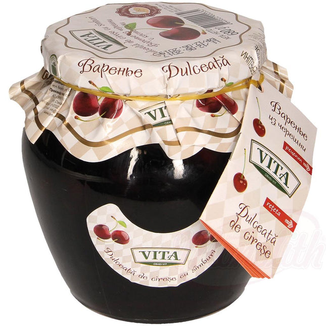 Cherry jam with pits TM "Vita", 680g