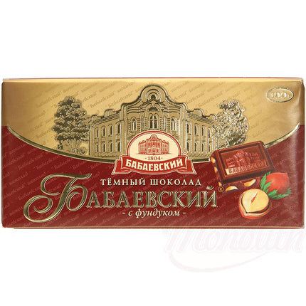 Chocolate "Babaevsky" with hazelnuts, 100g