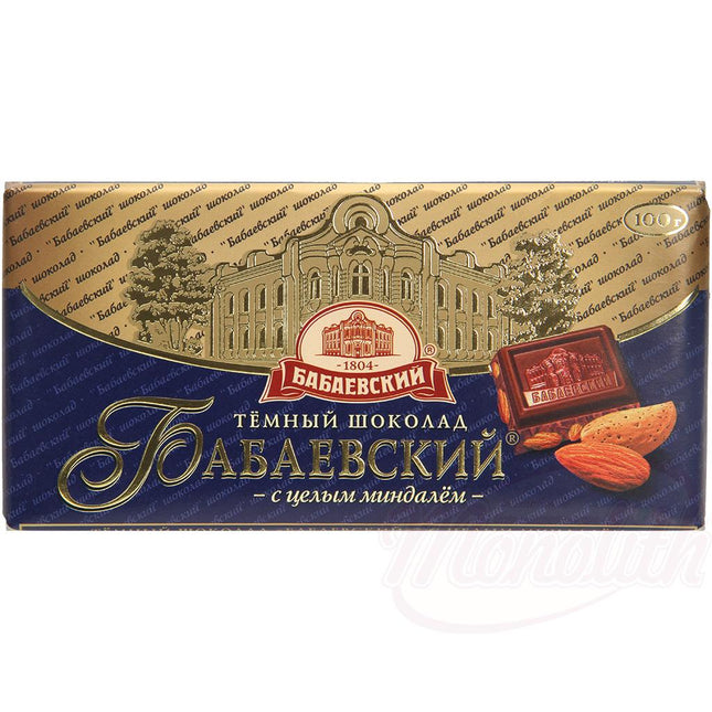 Chocolate "Babaevsky" with whole almonds, 100g