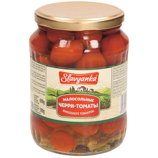 Lightly salted cherry tomatoes, 690g.