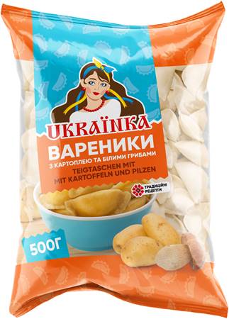 Vareniki potato and white mushrooms, 500g