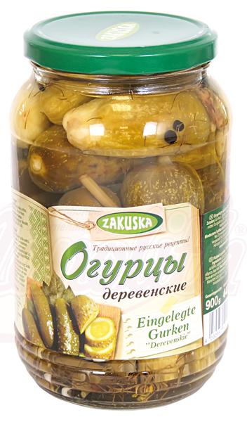 Pickled cucumber "Derevenskie"