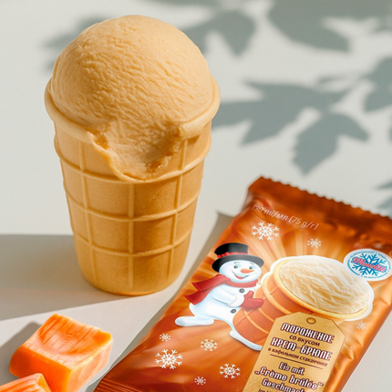 Ice cream with "Creme brulee"