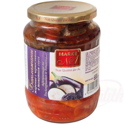 Eggplant salad with prunes in tomato sauce, 700g