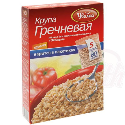 Buckwheat, treated with steam in cooking bag, 400g