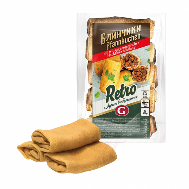 Pancakes with meat filling, 500 g.