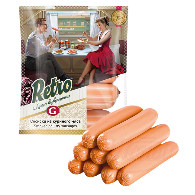 Сhicken sausages "Retro", 450 g