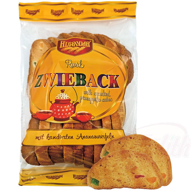 HLEBODAR - biscottes avec fruits confits (12%), 240g