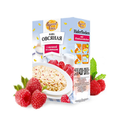 Oatmeal porridge with raspberries, 410 g