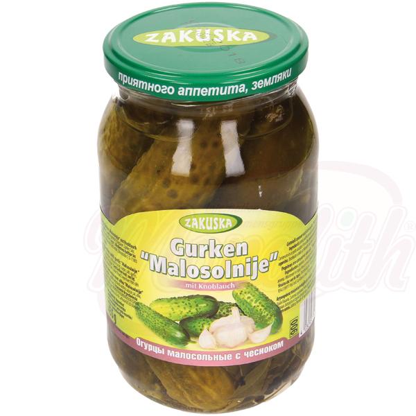 Malosolnije Pickled Cucumbers with Garlic