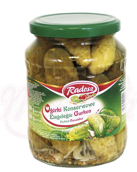 Radosz - Pickled cucumbers "Ogorki konserwowe", 720 ml