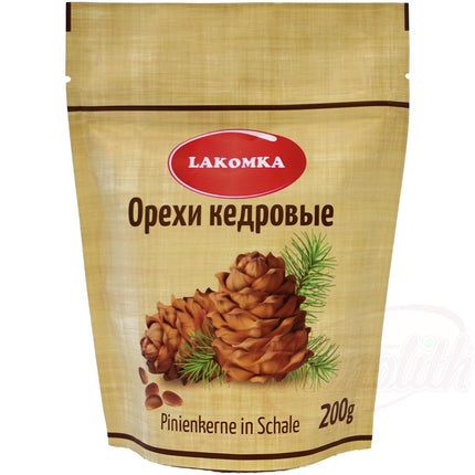 Pine nuts (Pinus Sibirica) in shell, 200g