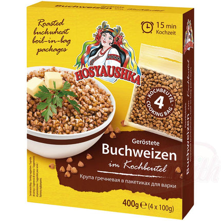 Roasted buckwheat, boil-in-bag packages, 400g