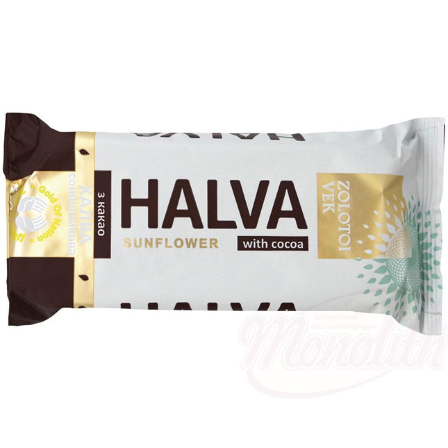 Sunflower halva with cocoa