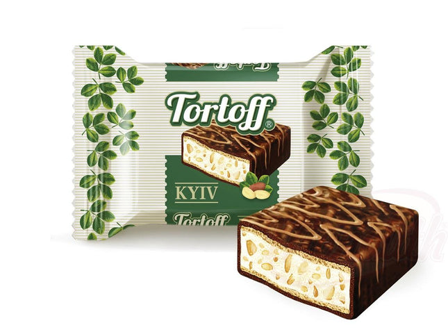 Tortoff Kyiv Wafer candies with peanut cream in cocoa-containing glaze, 1,5 kg, 15 pices