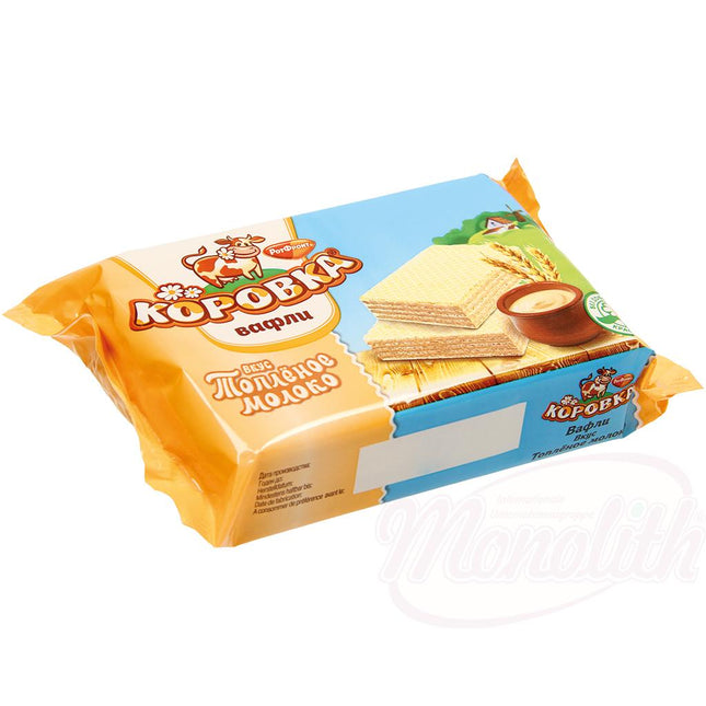 Waffles "KOROVKA" with cream filling and baked milk flavor, 150g