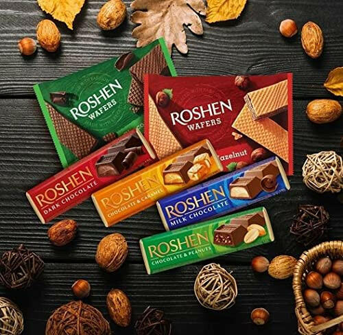 "Batonchik" Milk chocolate bar with crème brûlée flavored cream filling, 43g..