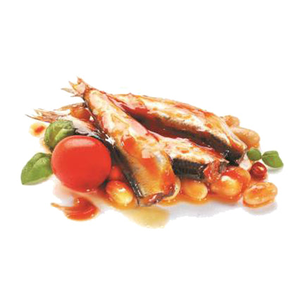 Sprat dans une sauce tomate