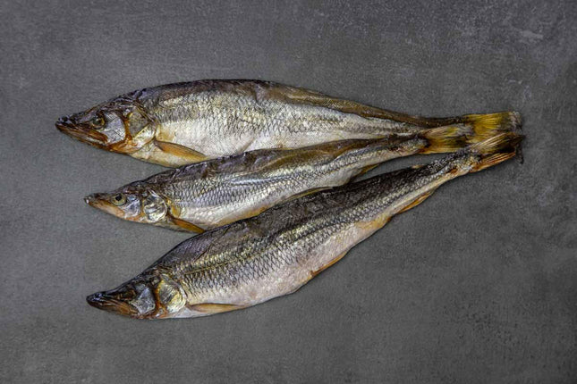Koryushka, air-dried and salted fish, 36 g.