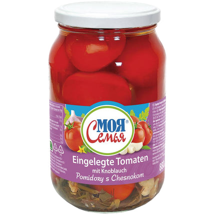 Pickled Tomatoes with Garlic “Moja Semja”, 880 g