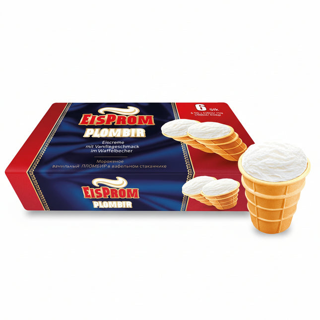 “Plombir” in Waffle Cup, 6x130ml